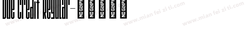 Due Credit Regular字体转换